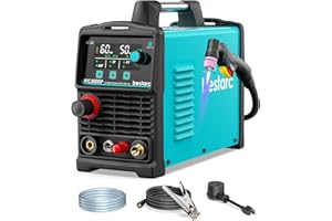 bestarc Plasma Cutter, [Pilot Arc][Large LED Display][Air Sensor] 50A bestarc Plasma Cutter Machine 110/220V Dual Voltage, 1/2 Inch Clean Cut 3/4 Inch Max Cut, Post Flow Mesh, 2T/4T for Beginners DIY