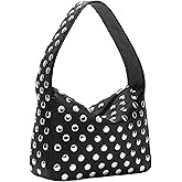 Studded Purses Y2k Shoulder Bag 90s Punk Women Small Shouder Purse Vegan Leather Designer Handbags Streetwear 2000s