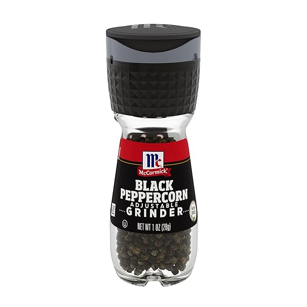 MCCORMICK BLACK PEPPERCORN GRINDER, 1 OZ
