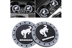 XIGRALUCK Car Cup Coaster for Ford Bronco Sport Recessed Silicone Cup Holder Coaster Interior Accessories 2.75in 2Pieces