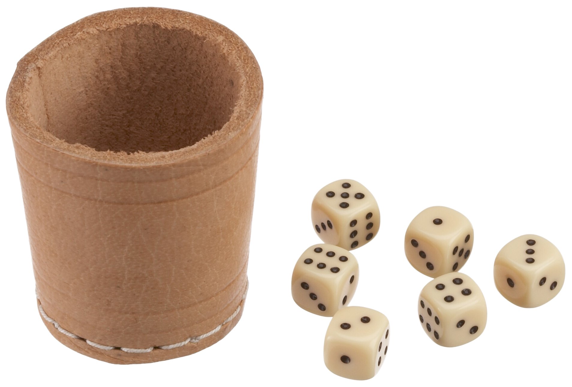 Carl Weible 05519 5519 Leather Cubes Natural 5 cm + 6 Cubes