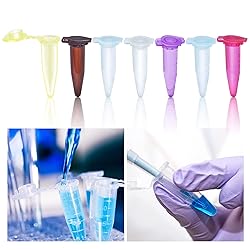 210pcs 0.5ml Centrifuge Tubes Plastic Graduated