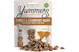 Yummers Premium Turkey & Cranberry Recipe Meal Mix-Ins, 5 oz - Dog Food Topper for Dry Food - Add Ins, Meal Toppers, Treat Mix - Freeze-Dried for Maximum Flavor - All-Natural & Free of Preservatives