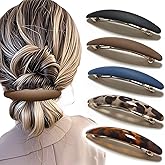 Markuii Large Hair Barrette 4 Inch No Slip Not Easy to Break French Hair Clips for Women Thick to Thin Hair, 5 Pack