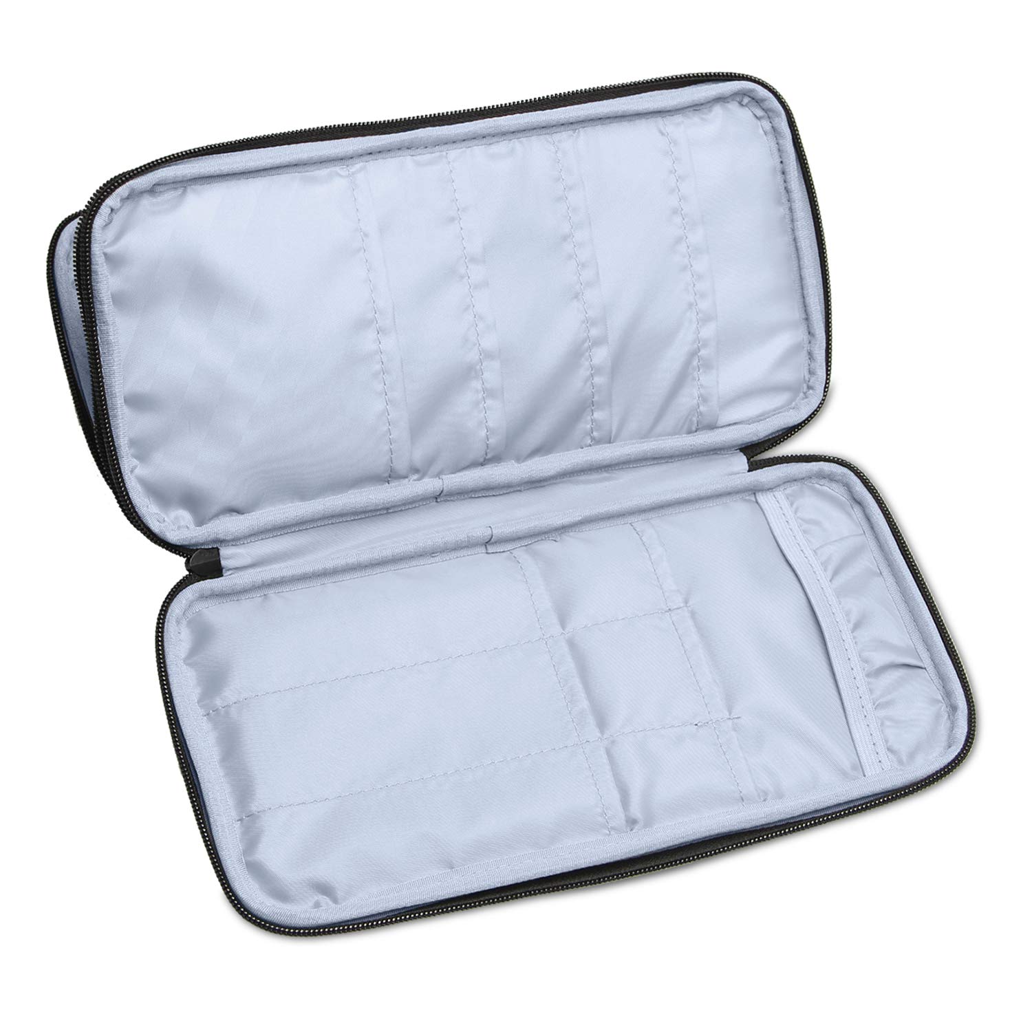 Teamoy Knitting Needles Case(up to 10-Inch), Travel Organizer Storage Bag for Circular and Straight Knitting Needles, Crochet Hooks and Knitting Accessories, Purple-NO Accessories Included