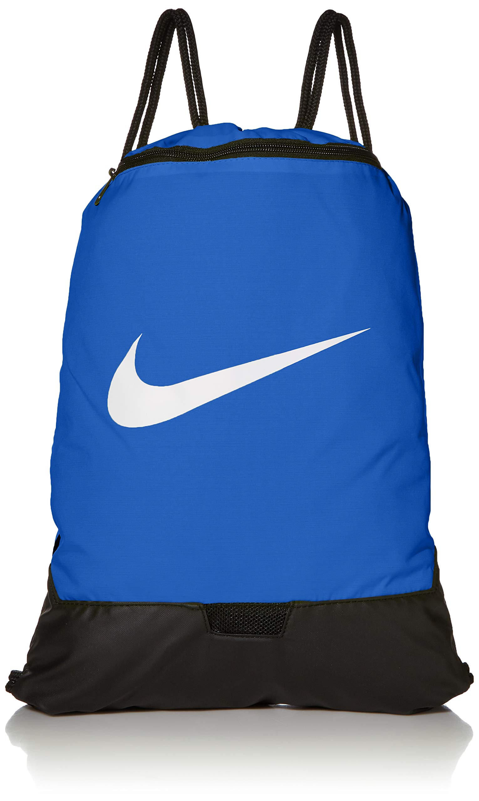Nike Unisex's Brasilia Gym Sack, Blue/Black/White, MISC