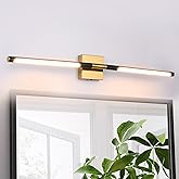 TODOLUZ 36-Inch 5CCT 20W LED Bathroom Vanity Light Fixture, 2700K-5500K Wall Sconce Lighting with Rotatable Lamp Tube, Black 