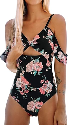 cold shoulder swimsuit