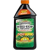 Spectracide Weed Stop for Lawns Plus Crabgrass Killer Concentrate, 32 Oz | Kills 470+ Weed Types Including Crabgrass, Not The Lawn, Treats Up To 5,000 Sq. Ft. With Visible Results In 5 Hours