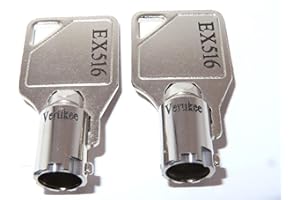 VERTIKEE EX516 Floor Lockout Elevator Key Siler, 2 Replacement Keys Dark Engraved