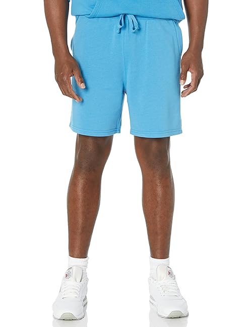 Amazon Essentials Men's Lightweight French Terry Short (Available in Big & Tall), Turquoise Blue, Small
