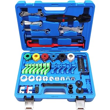 Kit 7 Piezas Herramientas Desconexión Línea AC Automotriz | Clip Azul | Universales