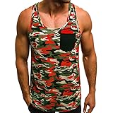 Tank Tops for Men, F_Gotal Men's Fashion Camouflage