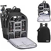 Cwatcun Camera Backpack Bag Professional for SLR DSLR Mirrorless Camera Waterproof Camera Case Compatible with Sony Canon Nik