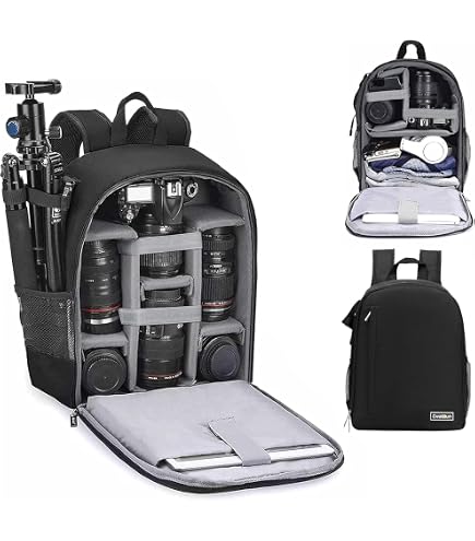 Amazon.com : Docooler Grey Backpack - Waterproof Camera Bag  display picture 1