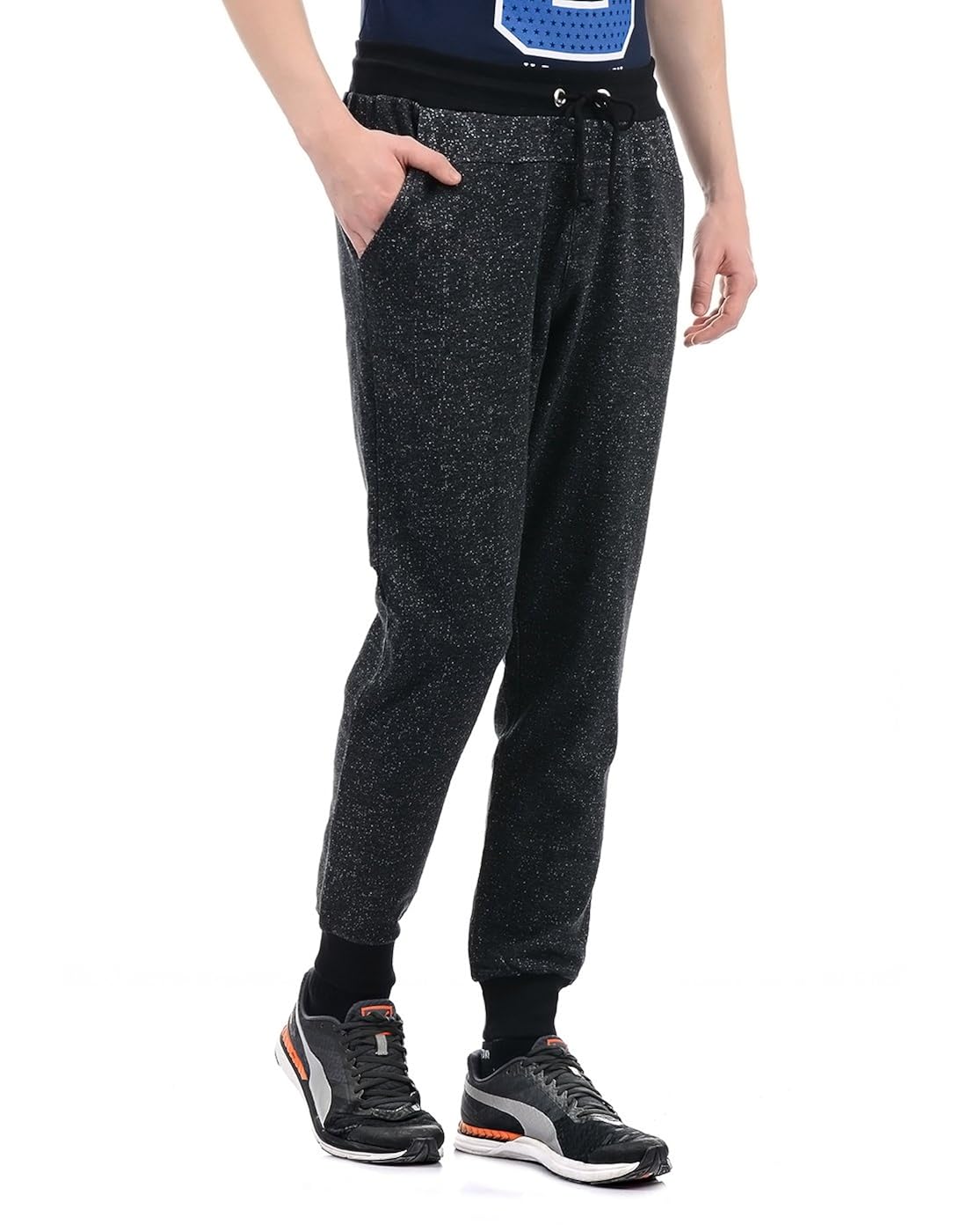 flying machine men's straight fit cotton casual trousers