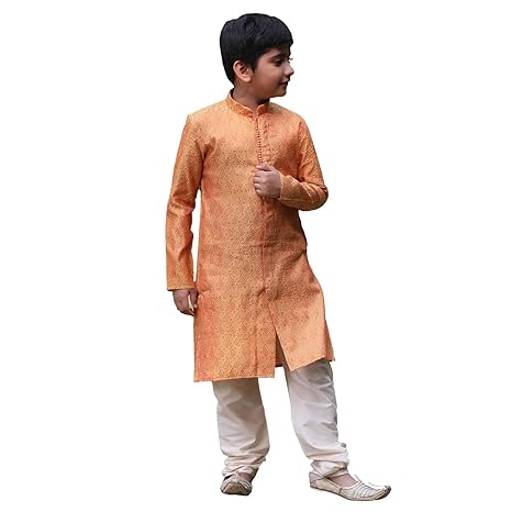 Elegant Kurta, Waistcoat and Pyjama Set For Boys