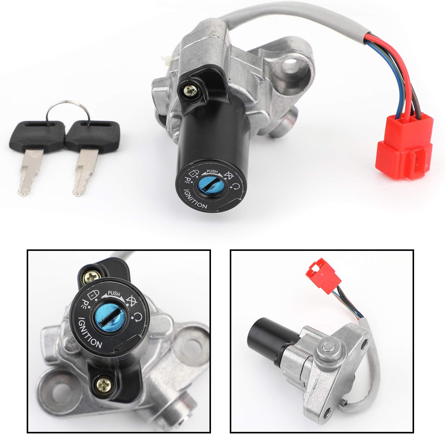 Interruptor de Encendido con y Llaves Ignition Switch Lock para Yamaha XVS 125 250 400/C 650