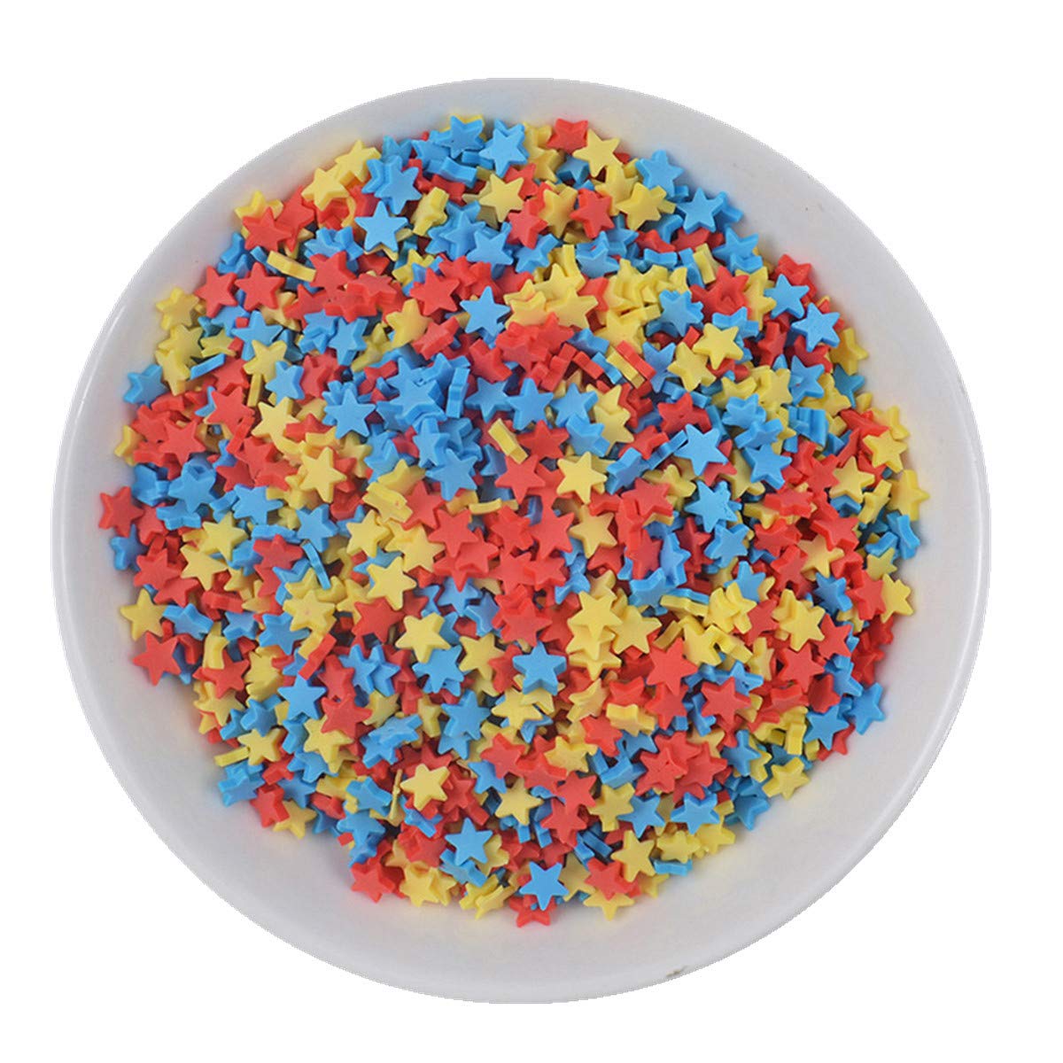 100g Resin Flatbacks Slime Accessories Clay Sprinkles Decoration for Slime Charms Filler DIY Slime Supplies Fake Candy Chocolate Cake Dessert Mud Particle Scrapbook Phone Case (star13)
