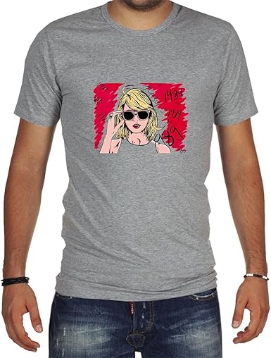 Lucky T Shirts Taylor Swift 1989 Pop Singer Grey Mens T Shirt Xxl