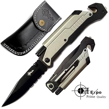 Amazon.com : Best Tactical Survival Knife 100-in-10 Tactical Pocket ...