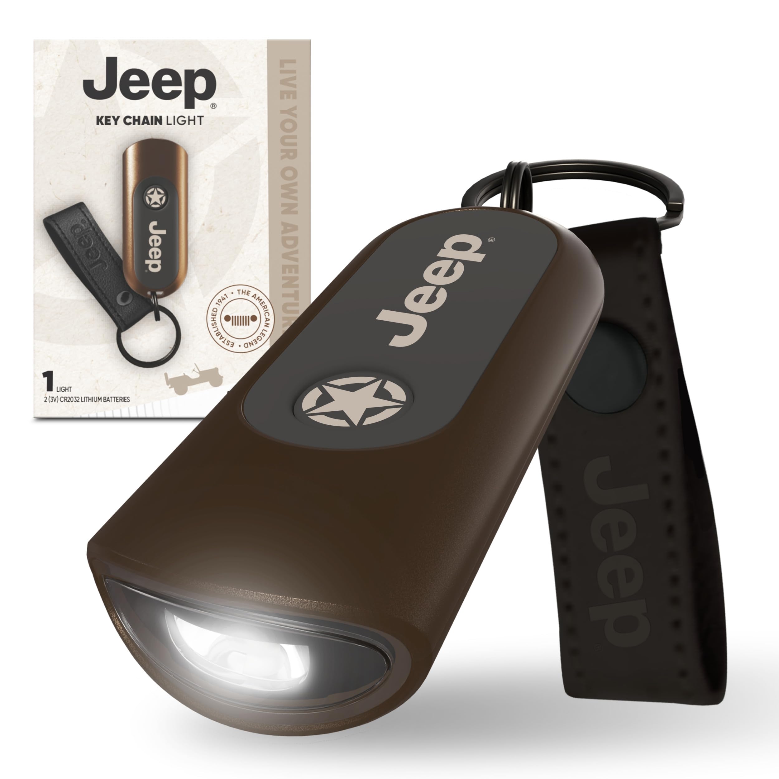 Photo 1 of Energizer Jeep Mini LED Flashlight Keychain with Touch Tech, 25 Lumens, Compact Portable Light with switchless Control for Any Adventure on or Off Road