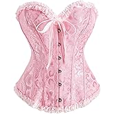 winkbay Women's Corset Bustier Tops Lingerie Lace Up Bodyshaper Top