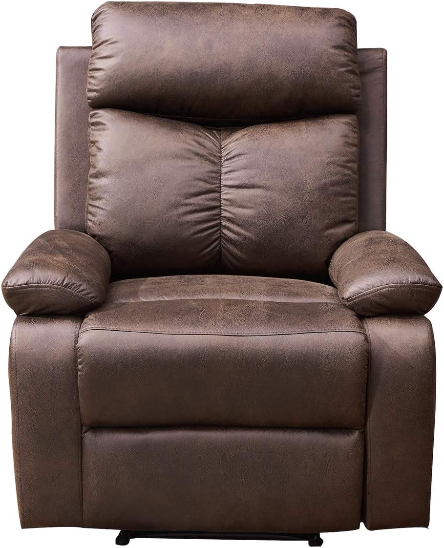 Amazon Com Betsy Furniture Brown Microfiber Fabric Recliner Chair 8065 1 Kitchen Dining