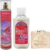 Bath & Body Works Pink Watermelon Blast Fragrance Mist and Body Lotion Duo Set with a Himalayan Salts Spring Bar Soap - Full Size