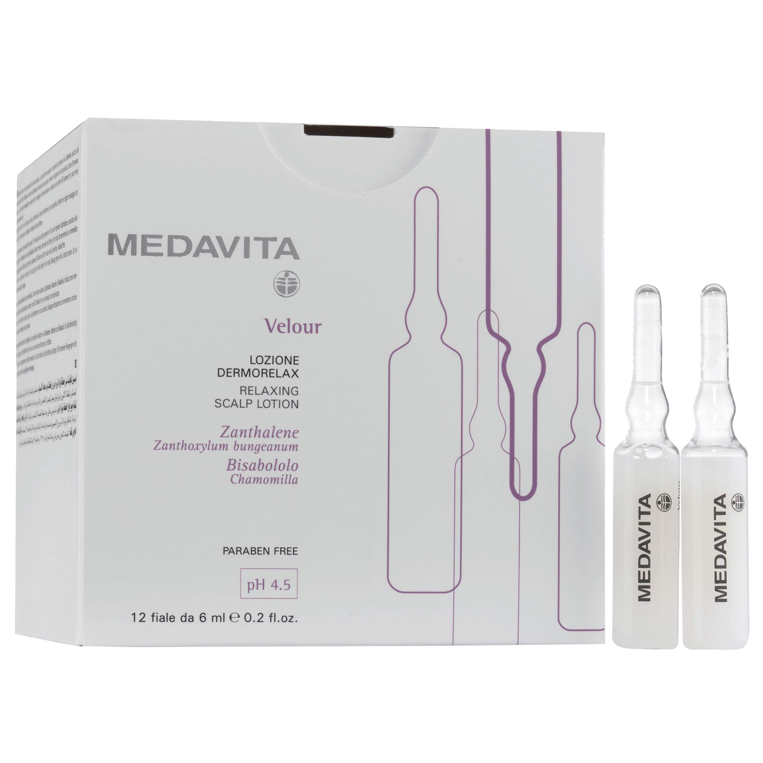 Medavita - Velour - Relaxing Scalp Lotion pH 4.5-12 x 6ml