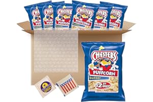 DELIZECO Chesters Butter Puffcorn 3.25 oz (6 Pack)