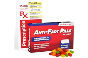 JOYFUL CLAN Fart Prank Box Birthday Candy - Funny White Elephant Gifts, Office Secret Santa - Funny Gifts for Male Friend, 65th, 75th, 80th Birthday Gift for Men - Farting Gag for Brother, Dad, Father, Coworker