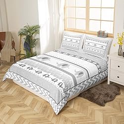 Kids Gray Elephant Bedding Set Queen Size,Cartoon