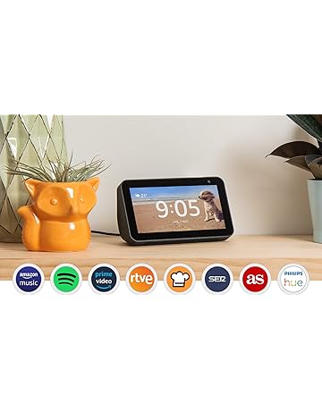 Echo Show 5 reacondicionado certificado, una pantalla inteligente y compacta con Alexa, negro