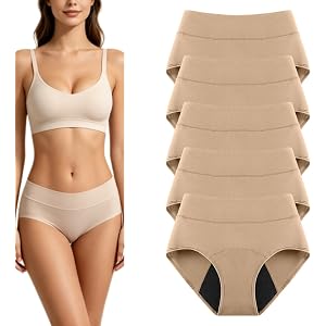 JohSahn Fluxe 100% Leak-Proof Underwear That Won't Let You Down for Women Leakproof, Discreet, Absorbent