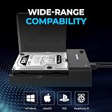 Sabrent Hard Drive Docking Station SATA SSD HDD 2.5 3.5 USB 3.0 Tool-Free view 8