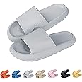 Pillow Slides Slippers for Women Men Cloud Slides Cloud Ultra-Soft Slippers Anti-Slip Open Toe House Slippers Unisex Bathroom