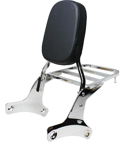 Fully Adjustable Driver's Backrest For Honda Shadow Aero VT750 (2004+) – Cavalry Black Vinyl