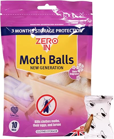 Zero In New Generation Moth Balls 10-Pack Fragranced White