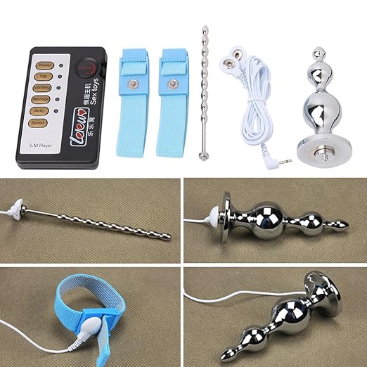 Cold Toy Männer Elektro Penis Ring Harnröhrenkatheter Anal Plug Elektroschock Kit Sex Toys