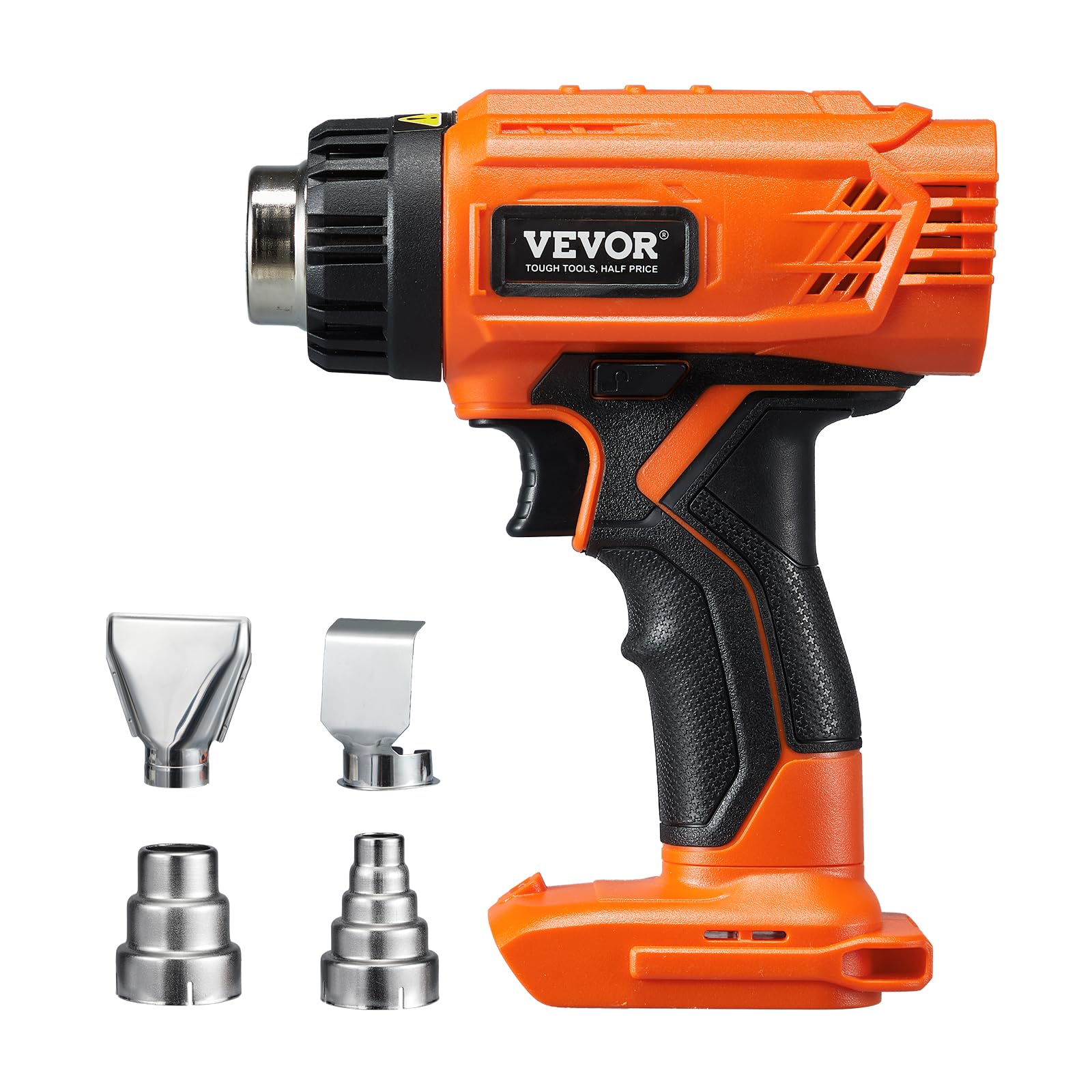 Photo 1 of VEVOR Cordless Heat Gun, Hot Air Gun Compatible with DEWALT 20V Lithium Batteries, Max 1022? Heat Shrink Gun with LED Light, 6 Temp & 4 Nozzles, Ideal for Shrink Tubing, PVC Wrapping, Paint Removal