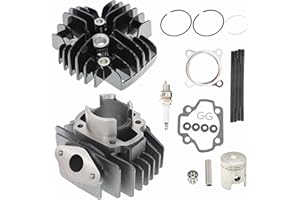 waltyotur 50cc Engine Piston Cylinder Head Top End Kit Replacement for Yamaha PW50 QT50 1979-2017