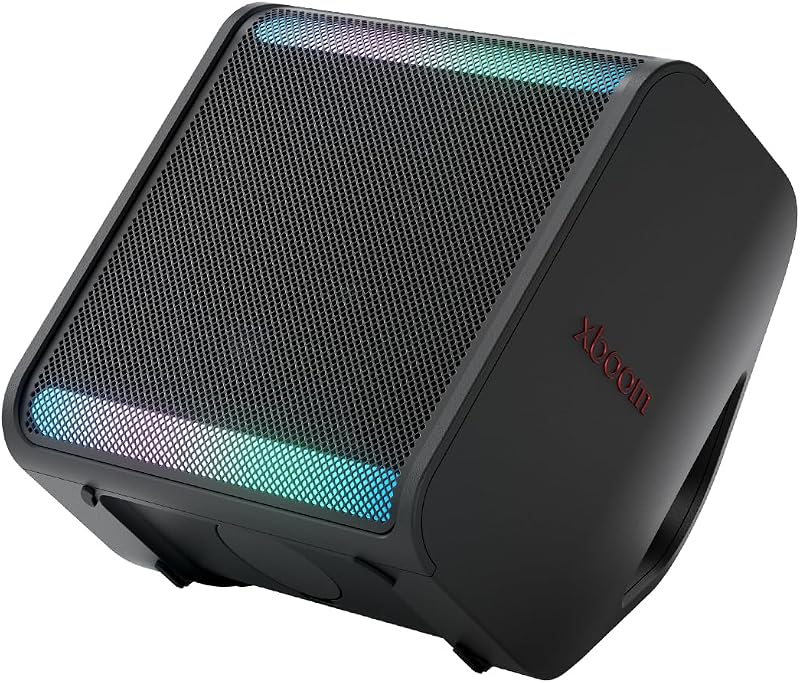 LG xboom Stage301, Altifalante Bluetooth, Alta Potência, Portátil, Funções DJ, Karaoke, com Luzes LED Variáveis, Ampla Conectividade, Som Absoluto