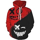 OWMMIZ Men Women Unisex Hoodies Novelty 3D Print Graphic Hooded Pullover Sweatshirt with Pocket