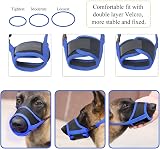 HEELE Adjustable Dog Muzzle with Soft Pad Blue Large view 3