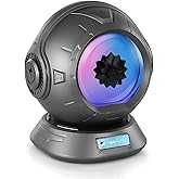 sovenomund Ferrofluid Speaker, Ferrofluid Audio Visual Bluetooth Speaker, Dancing Ferrofluid with 2 Adjustable Modes and Colorful Lights (Silver) (Silver)