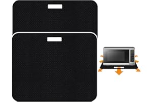 SIUDANGKA Heat Resistant Pad for Air Fryer with Sliding Function, 2 Pcs 15 * 18 in Heat Resistant Mat Caddy Countertop Protector Mat Compatible with Most Large XL Air Fryer