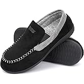 V.Step Orthopedic Arch Support Moccasin Loafer Slippers for Men, Orthotic Support for Plantar Fasciitis, Full Coverage Indoor Outdoor House Slippers for Bedroom Living Room
