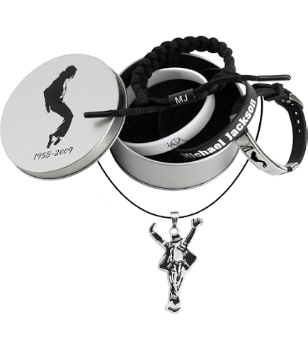 Amazon.com: Sumkyle MJ Bracelet with Classic Necklace for MJ Fans