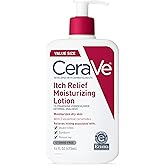 CeraVe Anti Itch Moisturizing Lotion with Pramoxine Hydrochloride, Relieves Itch with Minor Skin Irritations, Sunburn Relief,